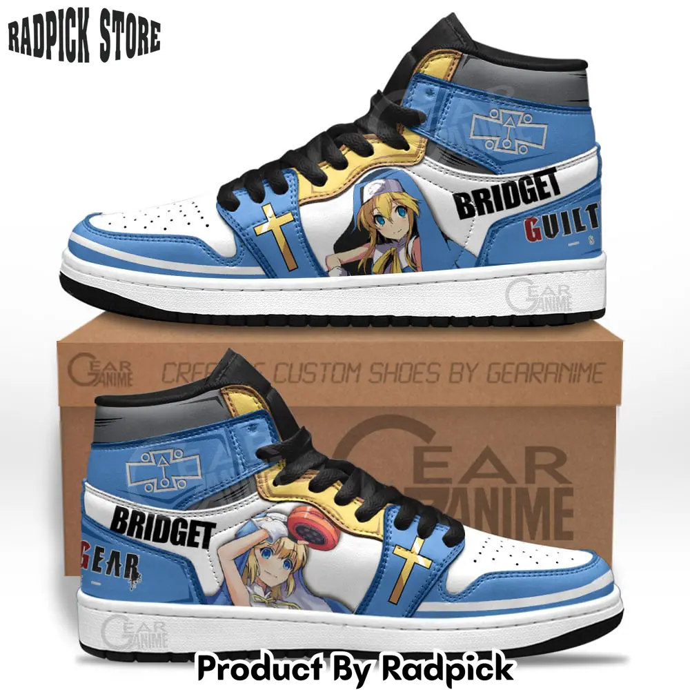 Guilty gear bridget air jordan high top sneakers custom shoes  rp0244297